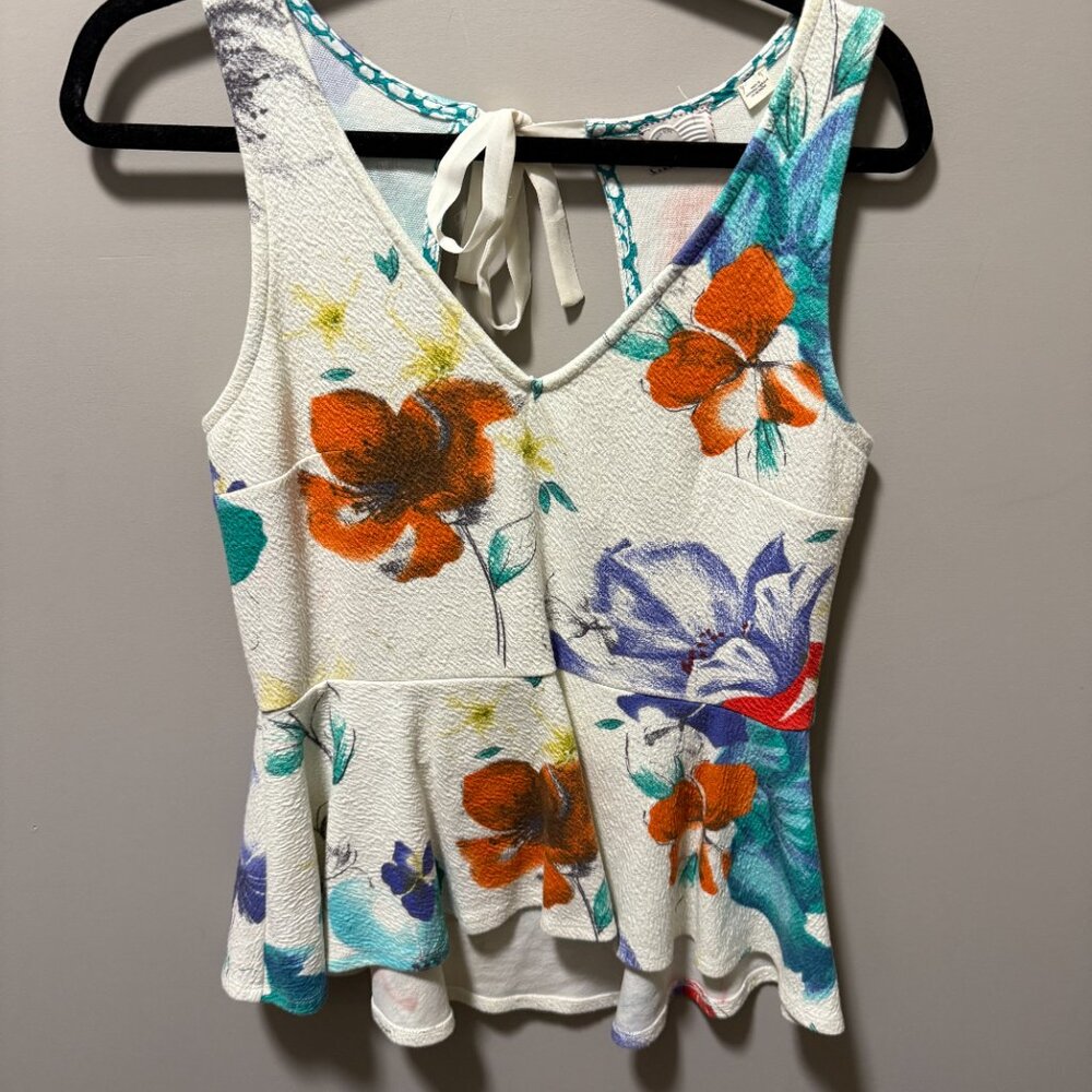 Anthropologie Postmark Peplum Top - M
